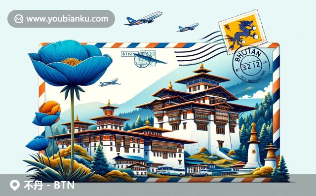 不丹文化與郵政主題完美融合，展現(xiàn)國旗、虎穴寺和藍(lán)罌粟等獨(dú)特元素