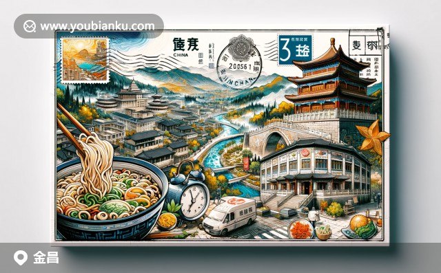 金昌地域特色與郵政元素完美結(jié)合，展現(xiàn)鎳礦場景、美食文化和祁連山風(fēng)光